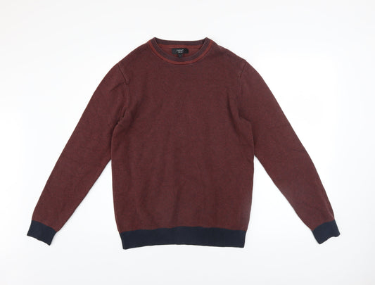 Next Men’s Red Cotton Crew Neck Jumper Size M