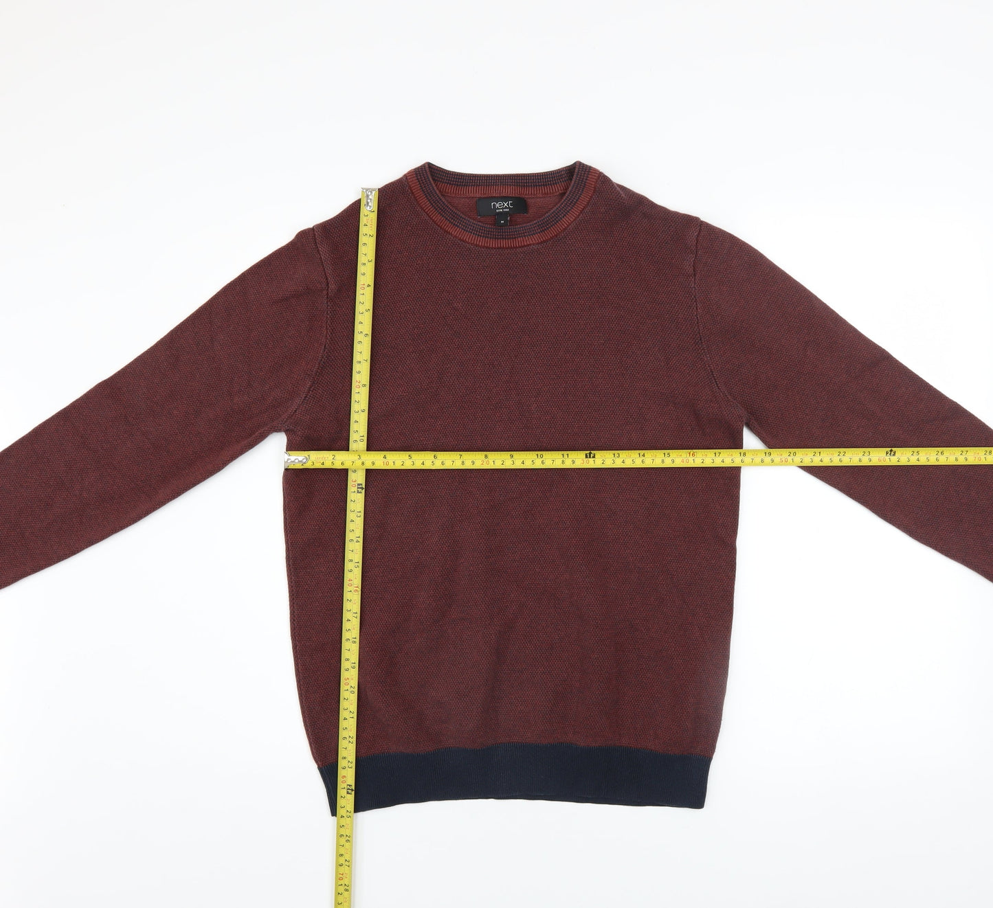 Next Men’s Red Cotton Crew Neck Jumper Size M