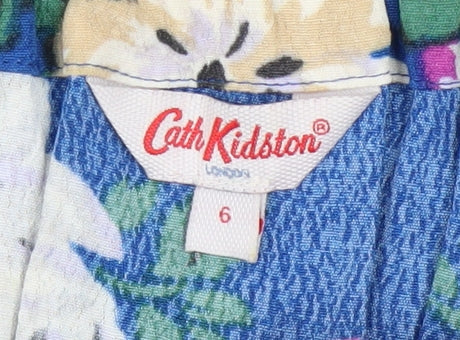 Cath Kidston Women's Blue Floral Fit & Flare Dress Size 6