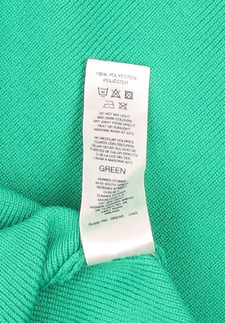 Savida Women’s Green V-Neck Long Sleeve Slim Fit Top Size 10
