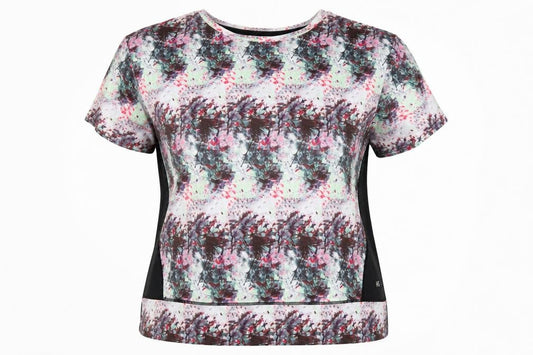 Front view of Helen Steele Women’s Multicoloured Floral Active T-Shirt, size L