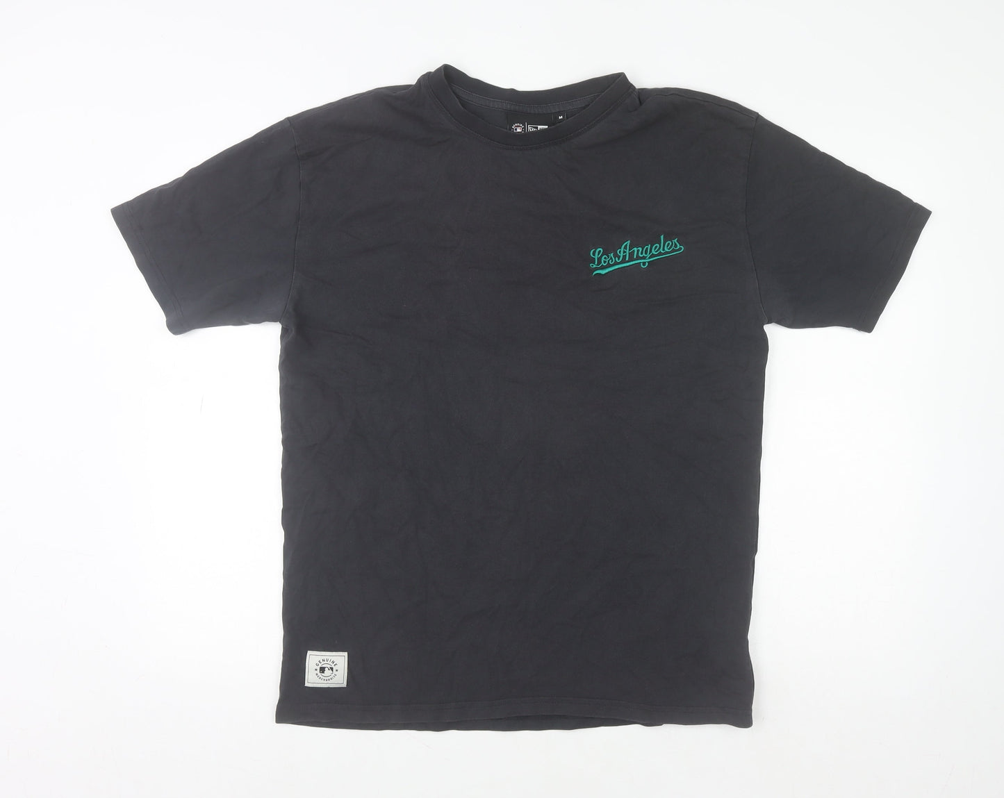 New Era Men's Black Los Angeles Graphic Cotton T-Shirt M