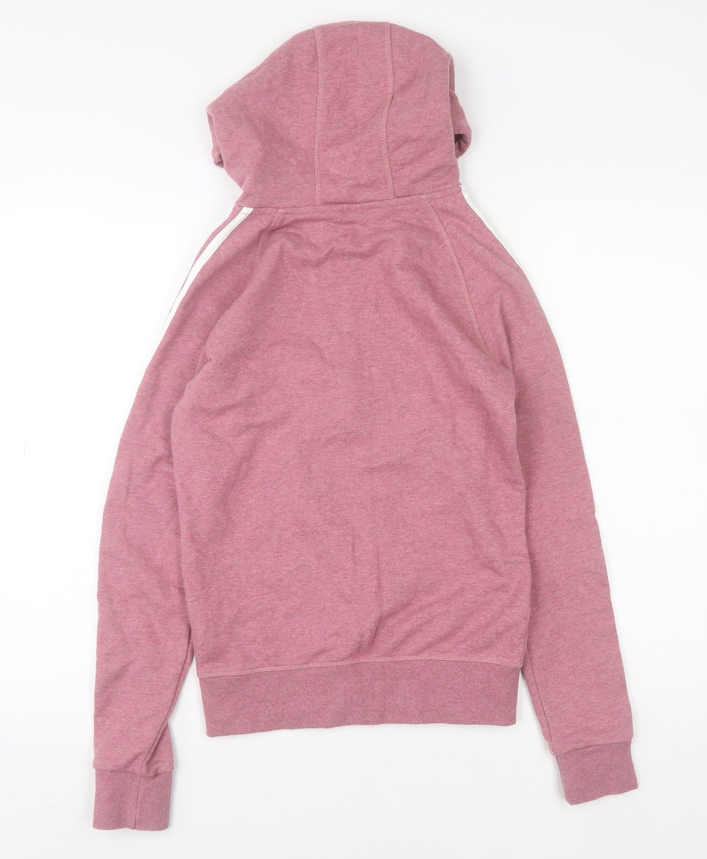 Adidas Womens Pink Full Zip Hoodie Size XS Cotton Blend
