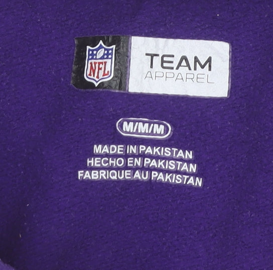 NFL Team Apparel Women Purple Yellow Hoodie Size M Cotton Blend