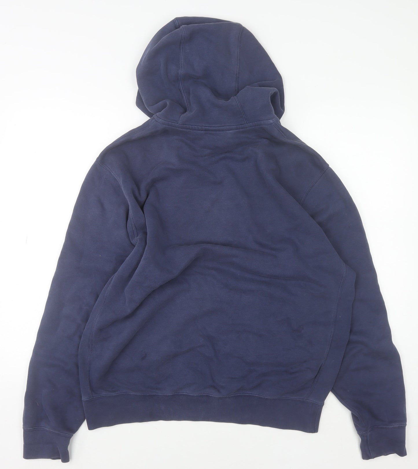Nike Men’s Blue Pullover Hoodie M Logo Fleece Sweatshirt