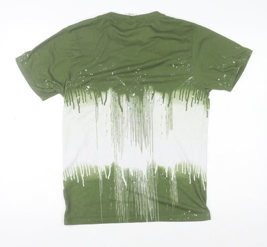 Hype Boys Green Graphic Print Short Sleeve T-Shirt 14 Years