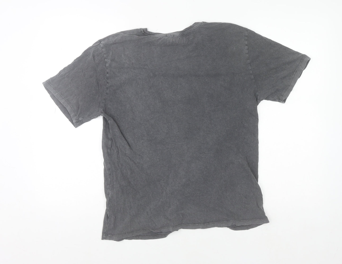 Stradivarius Men’s Grey Nirvana Graphic Band T-Shirt Size M