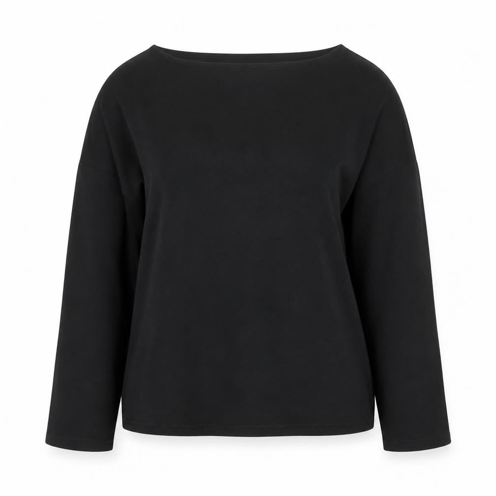 Jacqueline de Yong Women's Black Boat Neck Lightweight Pullover Jumper Size S