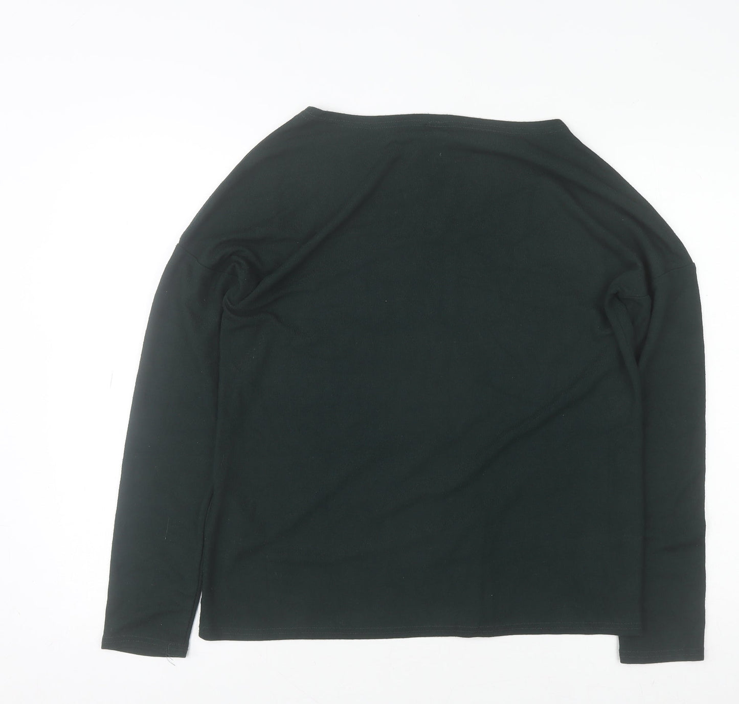 Jacqueline de Yong Women's Black Boat Neck Lightweight Pullover Jumper Size S
