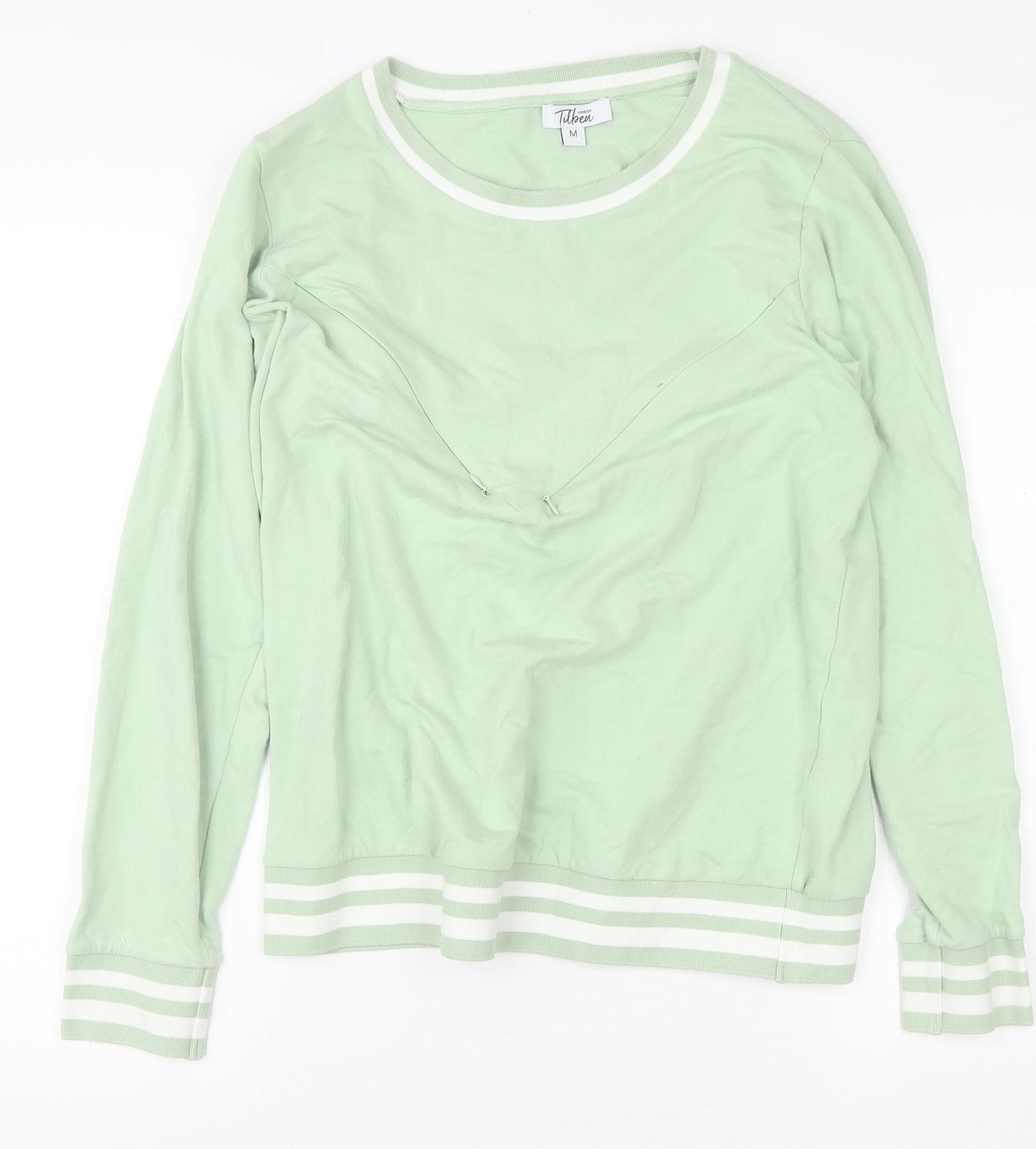 Tilbea London Women's Mint Green Pullover Sweatshirt M Organic Cotton