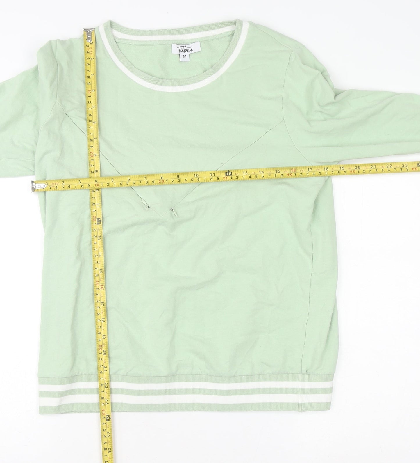 Tilbea London Women's Mint Green Pullover Sweatshirt M Organic Cotton