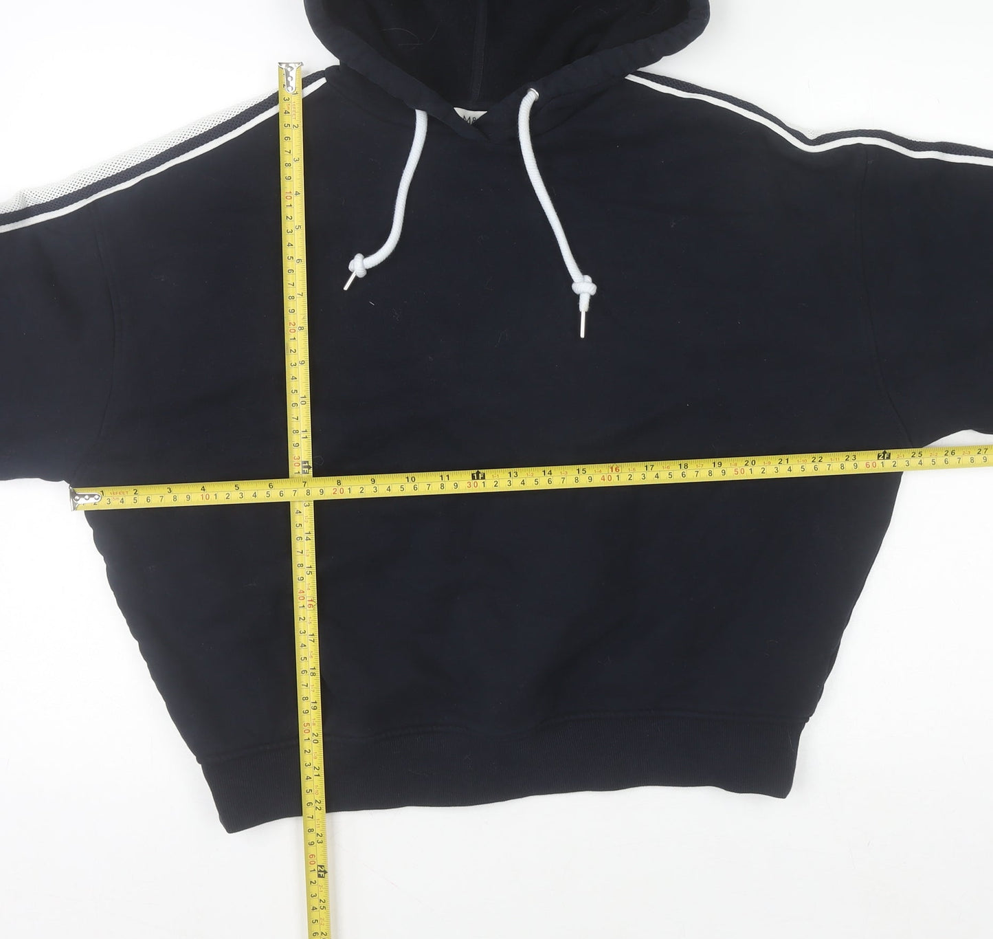 Marks and Spencer Womens Navy Pullover Hoodie Medium Cotton