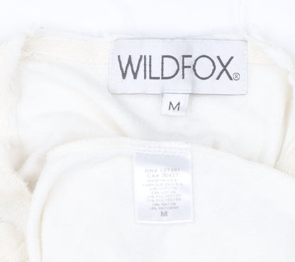 Wildfox Women’s Ivory Pineapple Graphic Pullover Jumper Size M