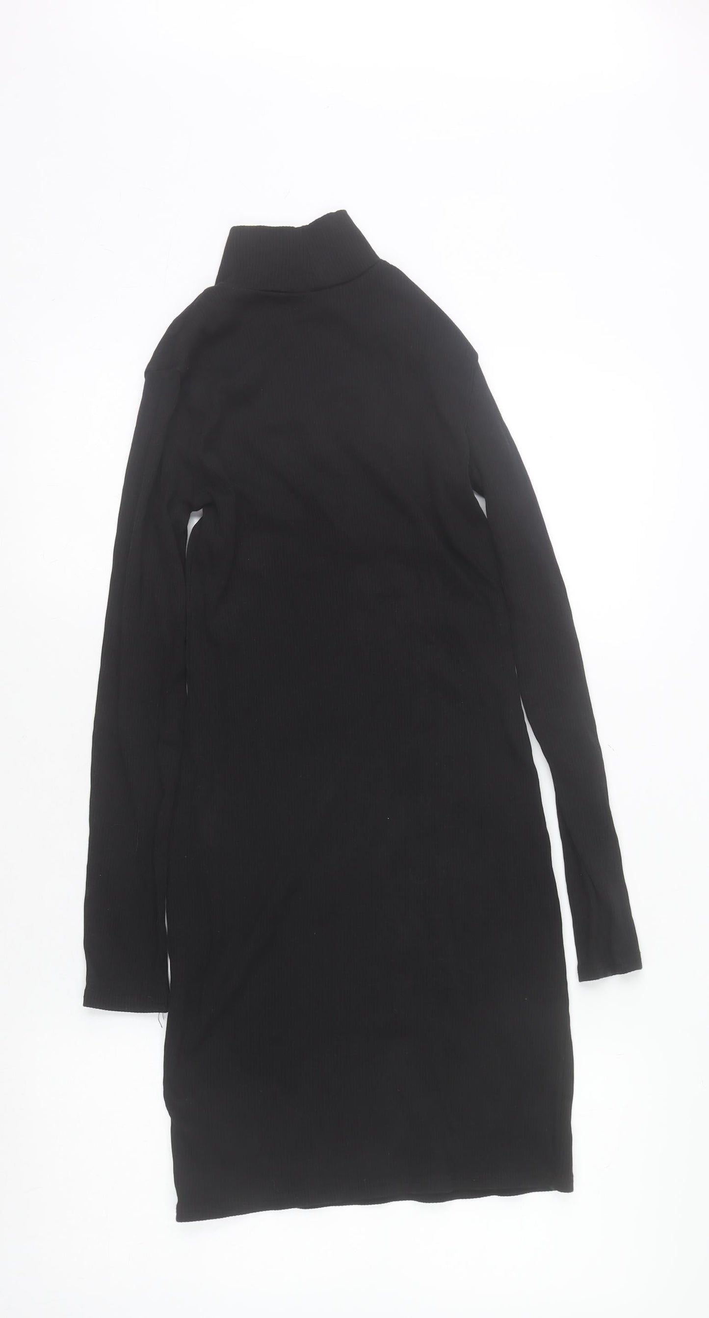 H&M Divided Women’s Black Long Sleeve Bodycon Dress Size S