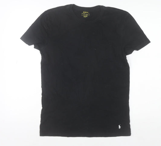 Polo Ralph Lauren Men's Black Slim Fit Cotton Crew Neck T-Shirt Size S