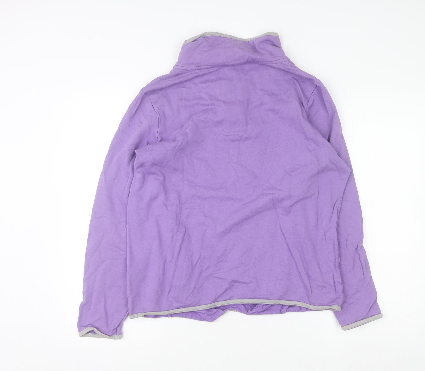 Maine New England Women’s Purple Long Sleeve Henley Sweatshirt Size 16