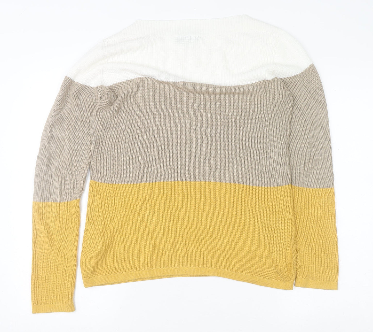 Transa Women’s Multicoloured Cotton Blend Pullover Jumper Size S