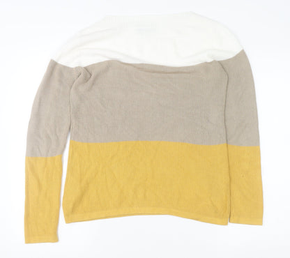 Transa Women’s Multicoloured Cotton Blend Pullover Jumper Size S