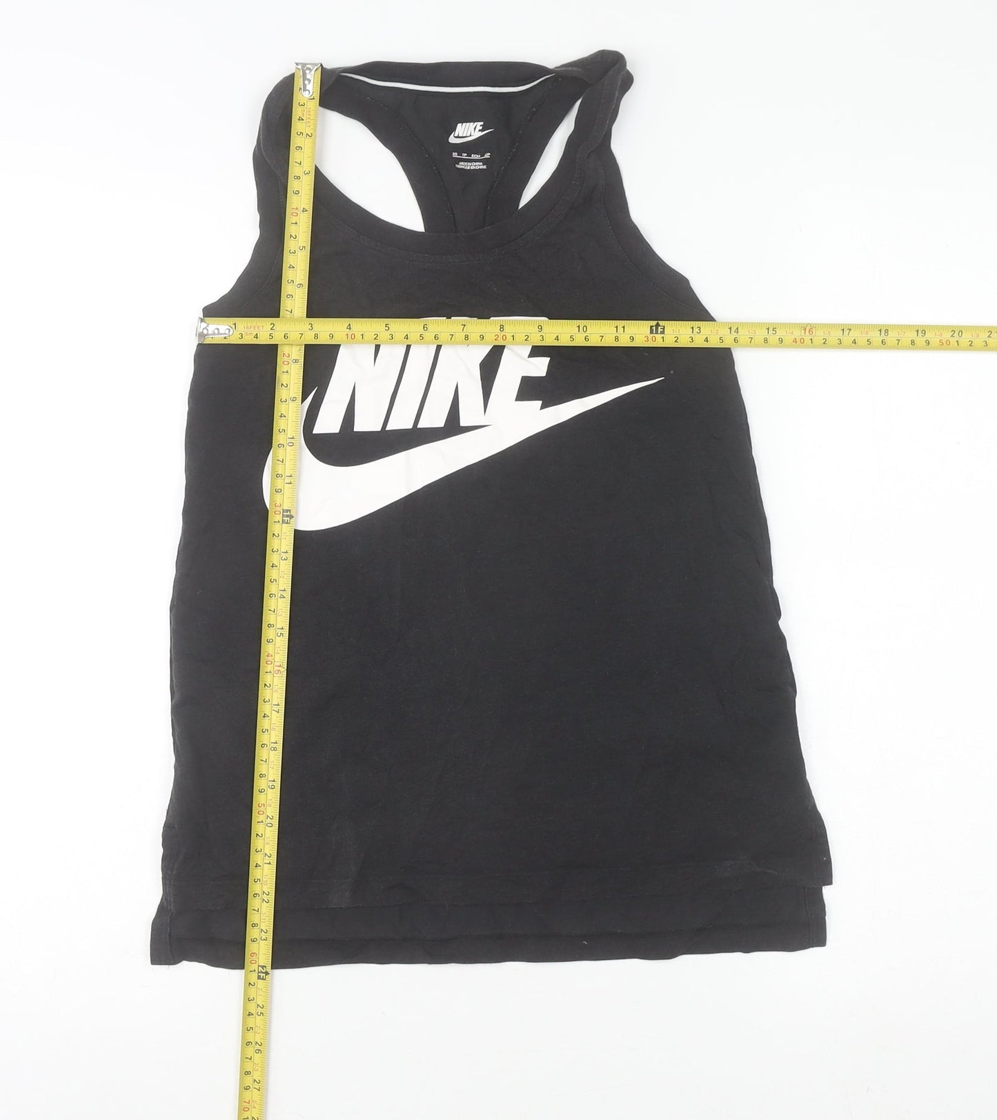 Nike Womens Black XS Racerback Tank Top Lightweight Sports Vest