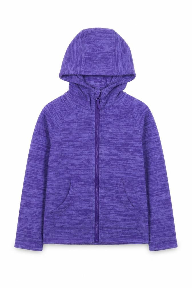 Mountain Warehouse Girls Purple Hooded Full Zip Fleece Jacket 7-8 Years