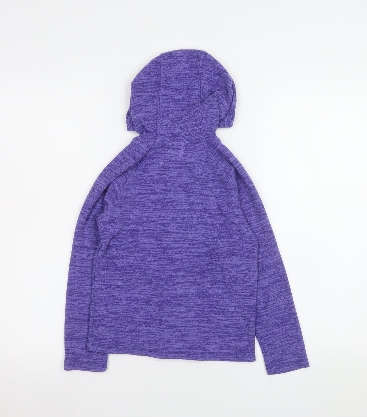 Mountain Warehouse Girls Purple Hooded Full Zip Fleece Jacket 7-8 Years