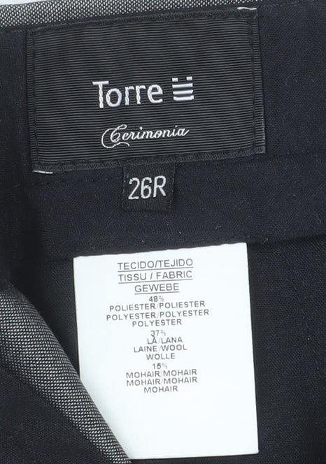 Torre Boys Grey Dress Pants 26R Formal Wool Blend Trousers