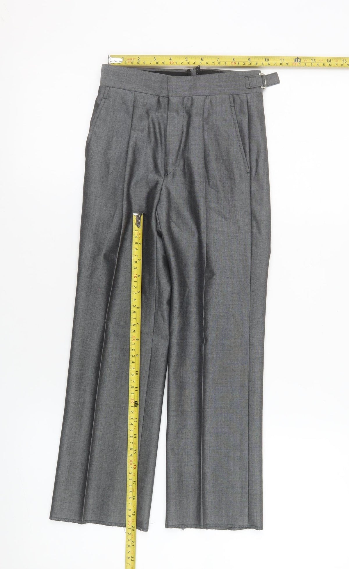 Torre Boys Grey Dress Trousers 20 Years Tailored Formal Wool Blend