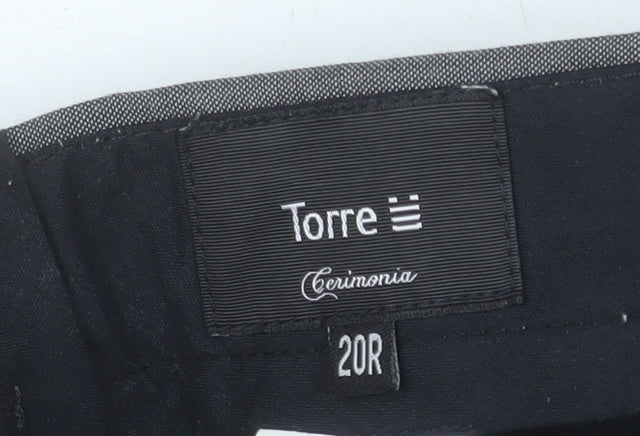 Torre Boys Grey Dress Trousers 20 Years Tailored Formal Wool Blend