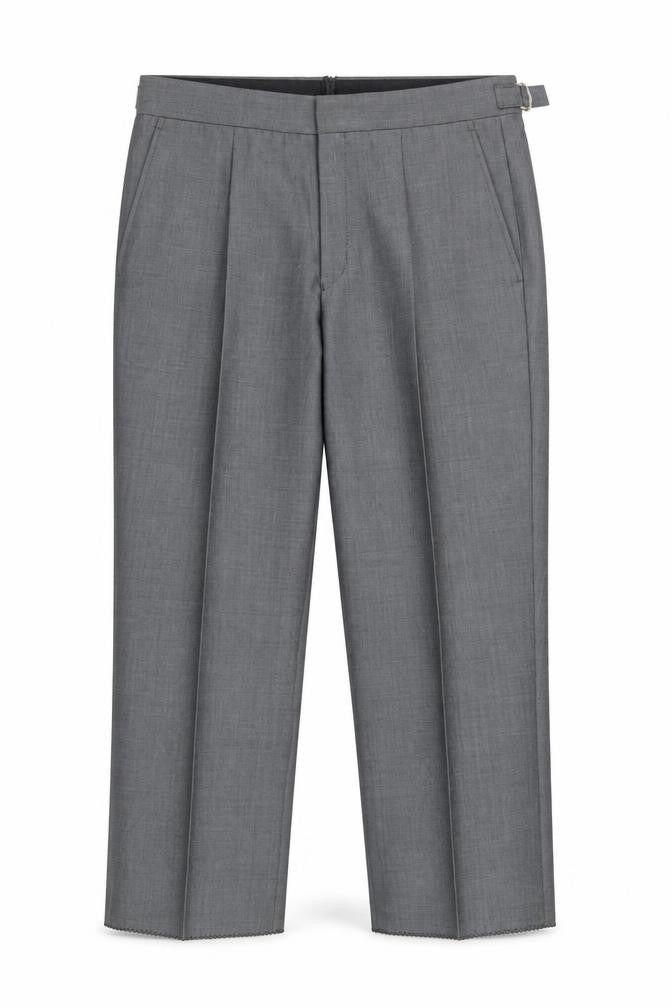 Torre Boys Grey Dress Trousers 28R Regular Fit Wool Blend Formal Pants