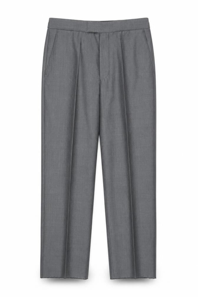 Torre Cerimonia Men's Grey Dress Trousers Size 30R Wool Mohair Blend
