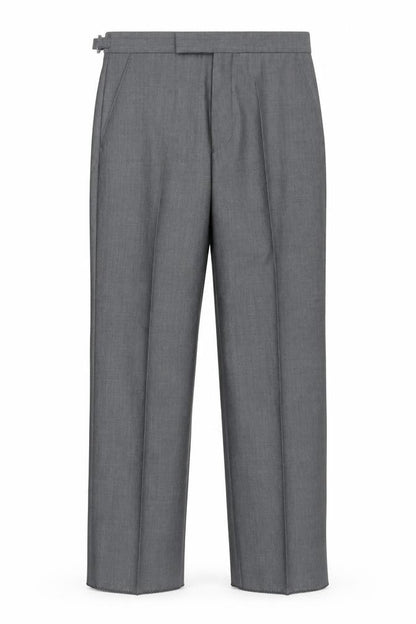 Torre Cerimonia Men's Grey Wool Blend Dress Trousers 30R