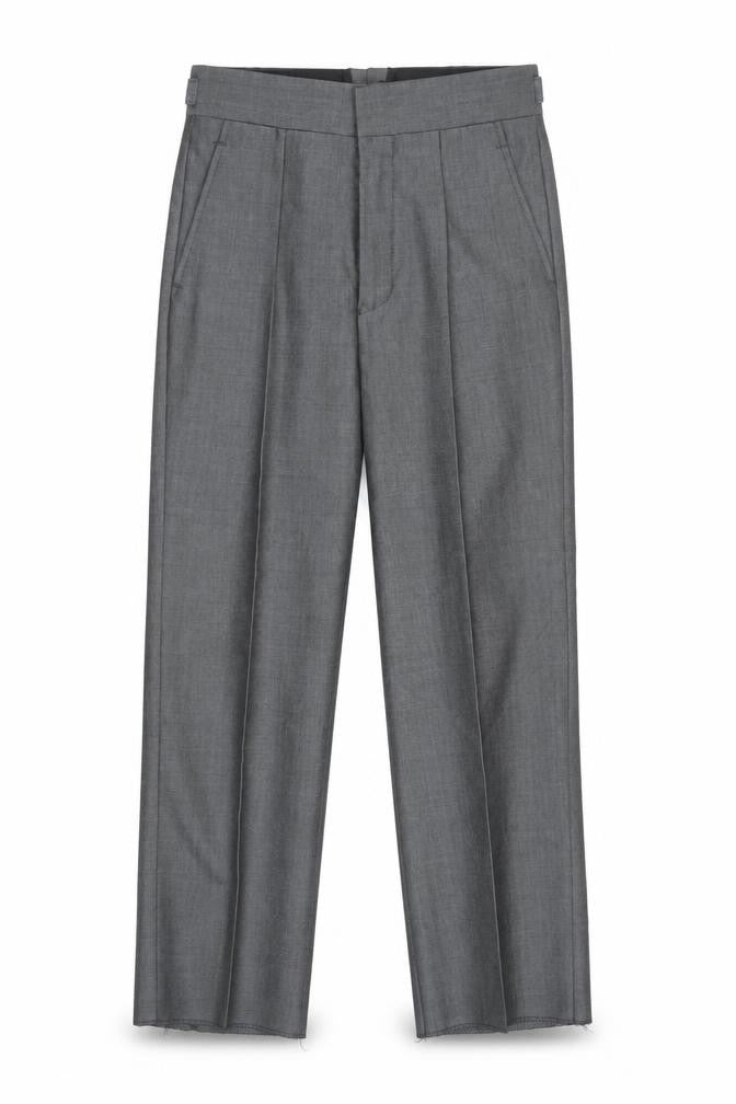 Torre Boys Grey Formal Dress Trousers 22R Wool Blend Classic Fit