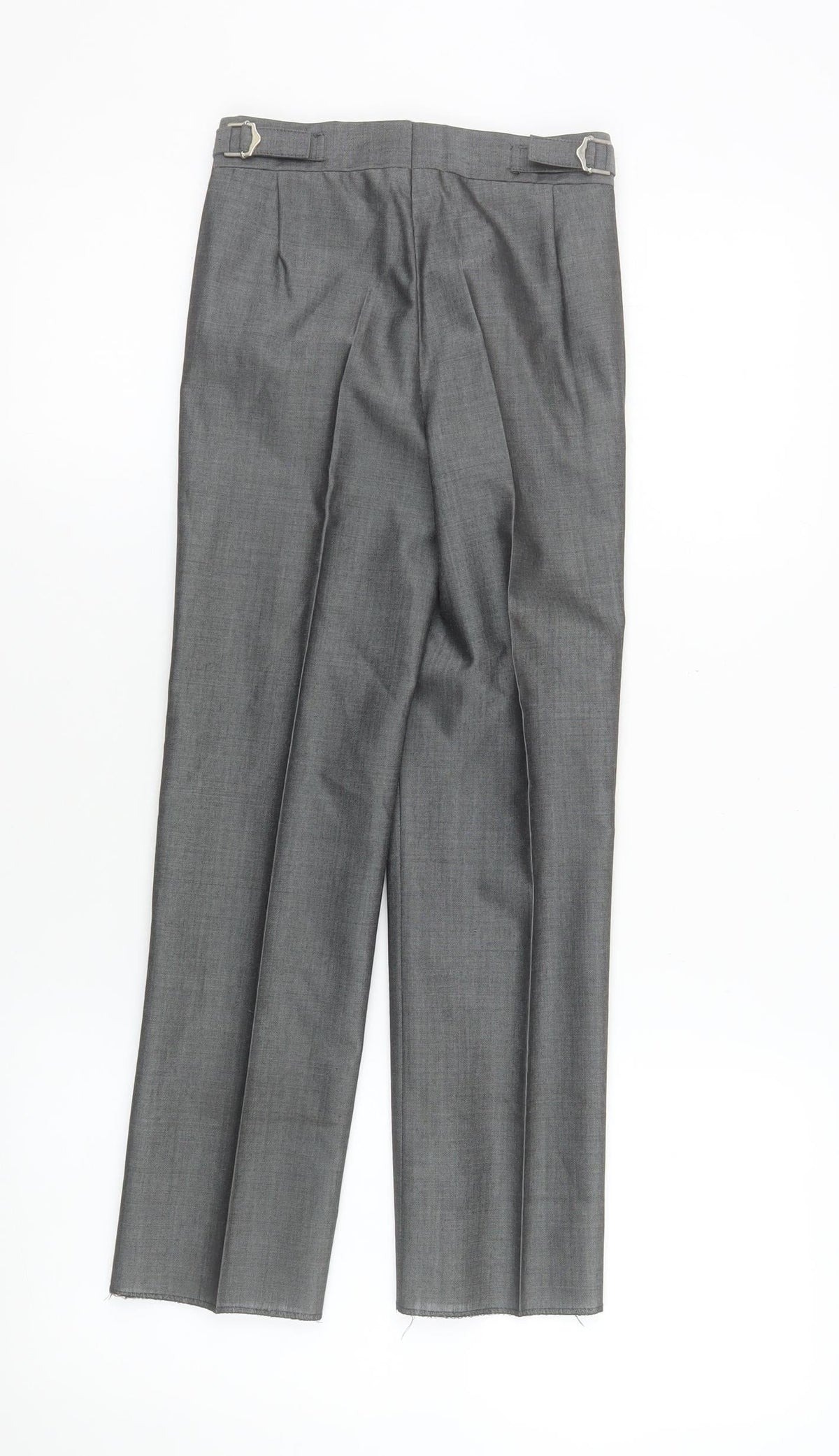 Torre Boys Grey Formal Dress Trousers 22R Wool Blend Classic Fit