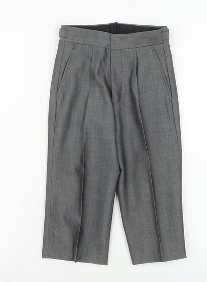 Torre Boys Grey Wool Blend Formal Dress Trousers Size 20R