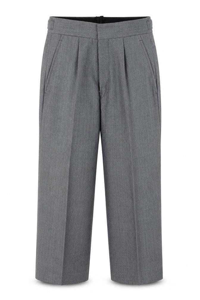 Torre Boys Grey Wool Blend Formal Dress Trousers Size 20R