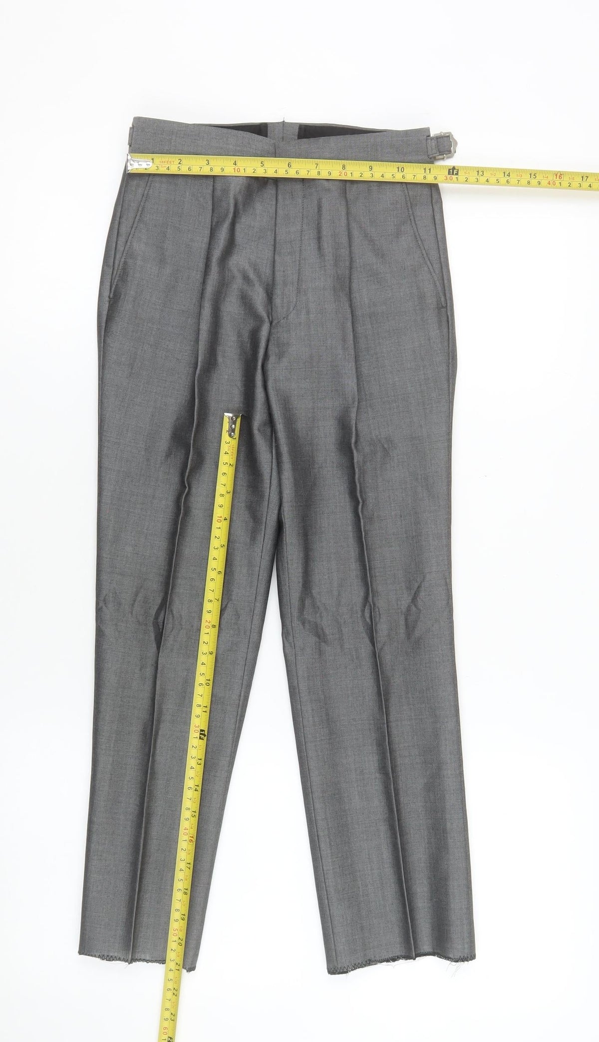 Torre Boys Grey 24R Dress Pants Formal Wool Blend Tailored Trousers