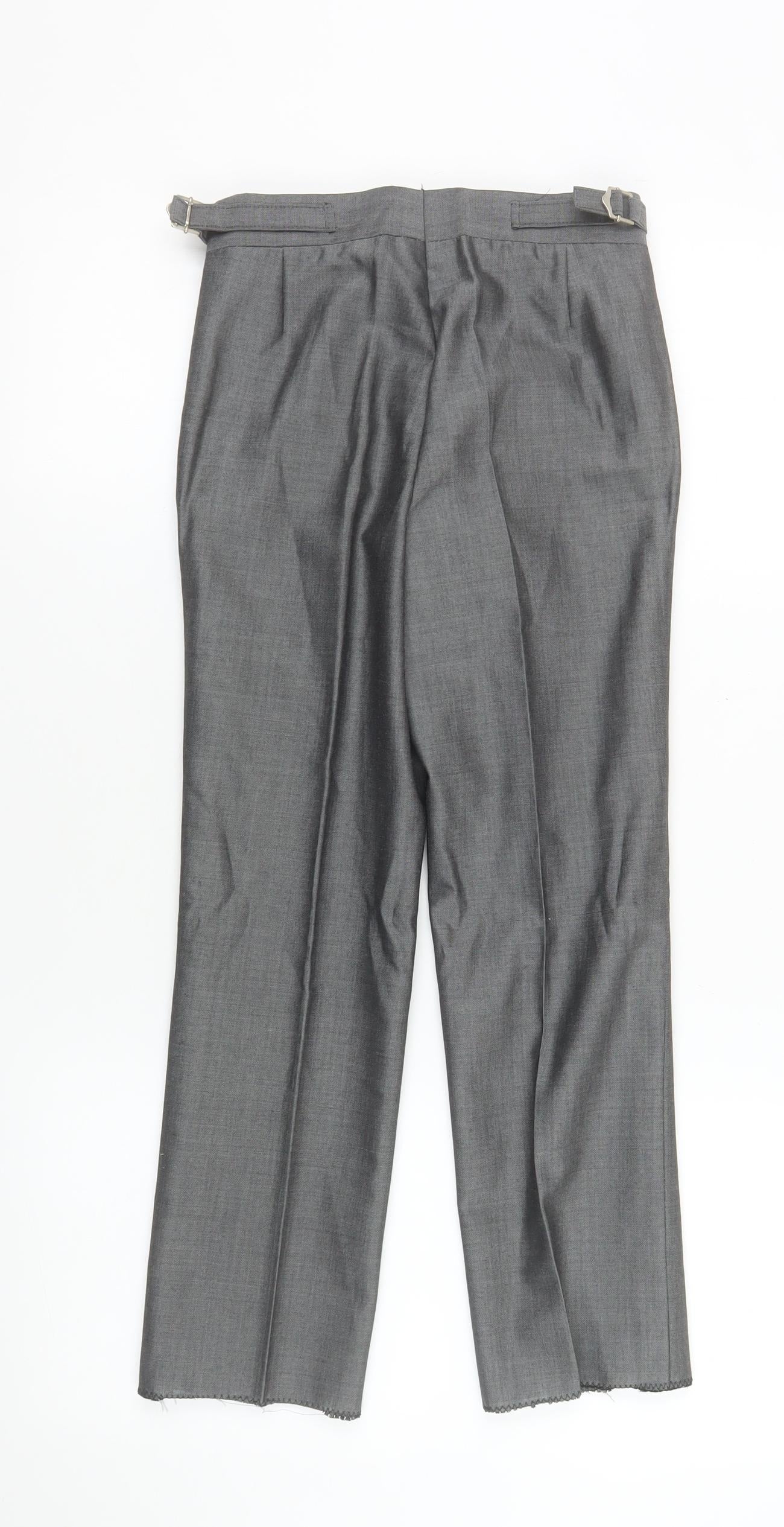 Torre Boys Grey 24R Dress Pants Formal Wool Blend Tailored Trousers