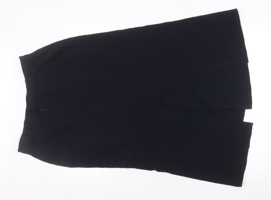 Hammer Women's Black Midi Pencil Skirt Size 10 Workwear