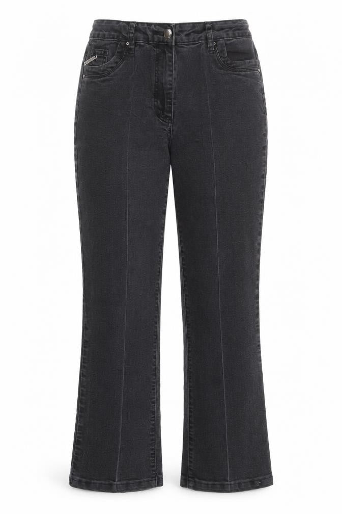 David Emanuel Women's Black Straight Jeans Size 10 Stretch Denim