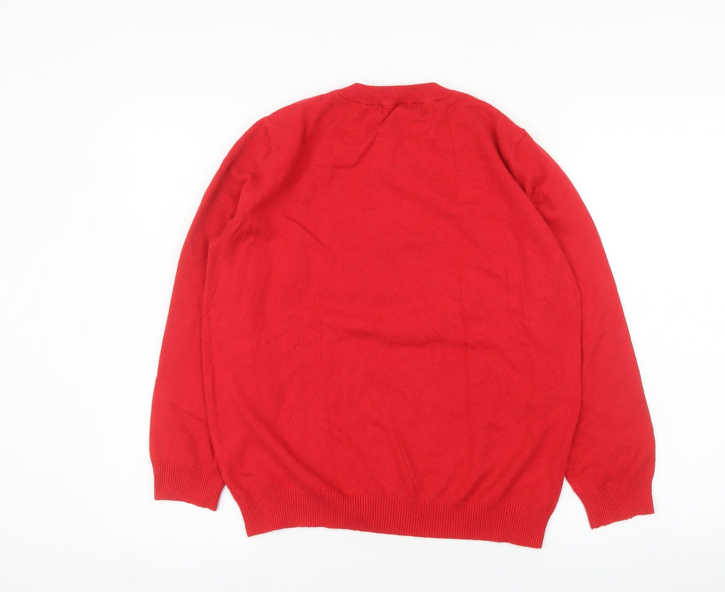 Kelly & Grace Women's Red Knit Pullover Jumper Size L