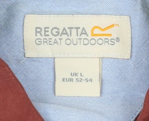 Regatta Great Outdoors Men’s Brown Cotton Polo Shirt Size L