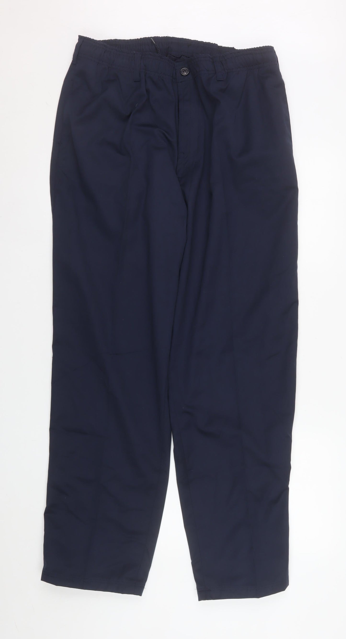 Champion Grafton Men’s Navy Blue 40R Chino Trousers Polyester Cotton Blend