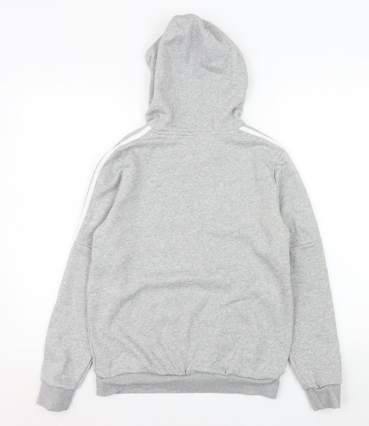 Adidas Girls Grey 13-14 Years Pullover Hoodie Fleece Sweatshirt