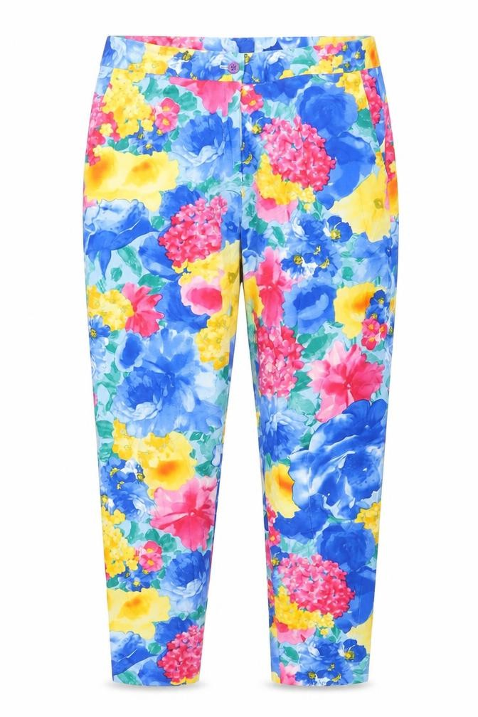 Gerard Women’s Multicoloured Floral Ankle Trousers Size 10