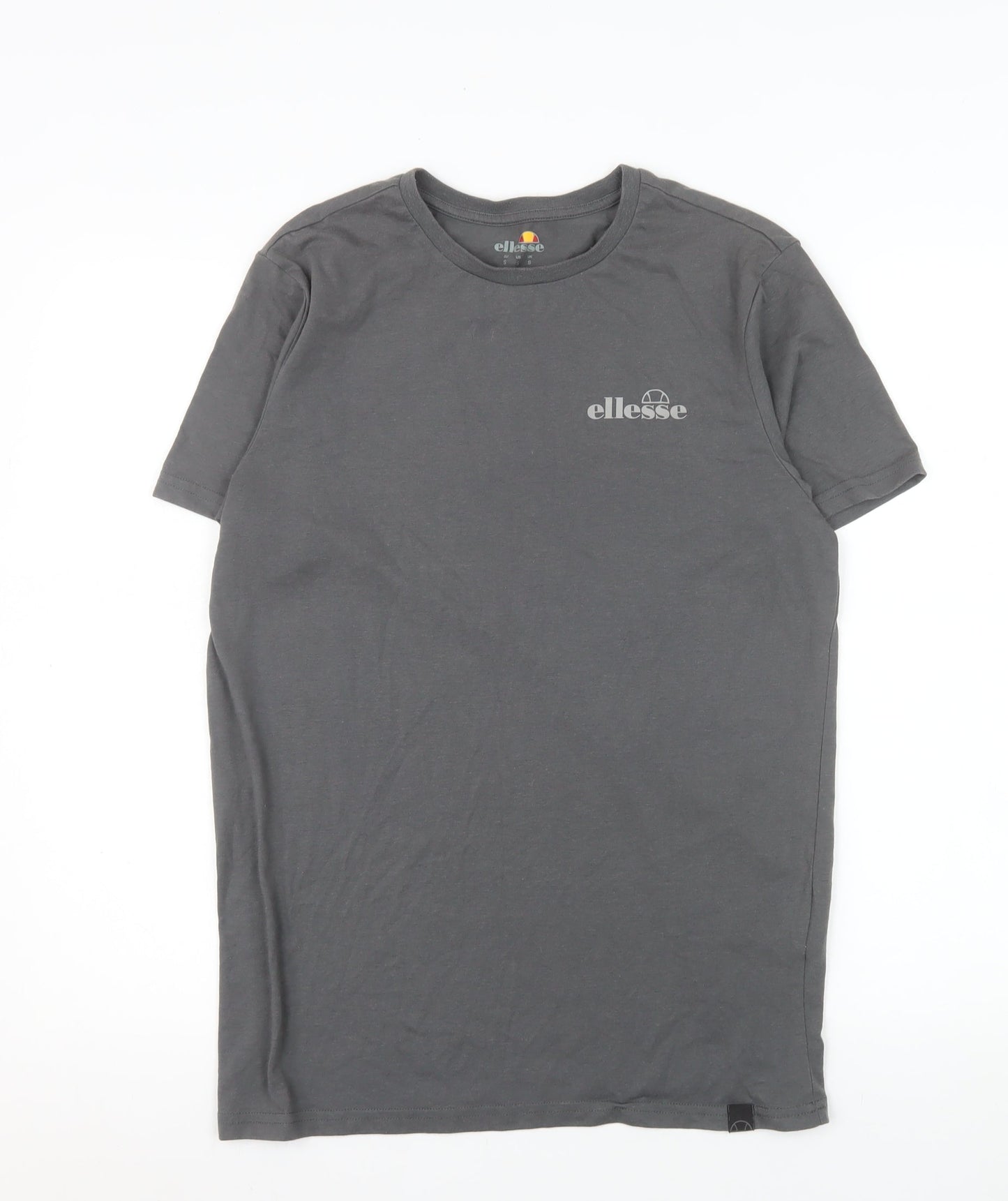 Ellesse Men's Grey Short Sleeve Crew Neck Logo T-Shirt Size S