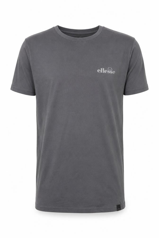 Ellesse Men's Grey Short Sleeve Crew Neck Logo T-Shirt Size S
