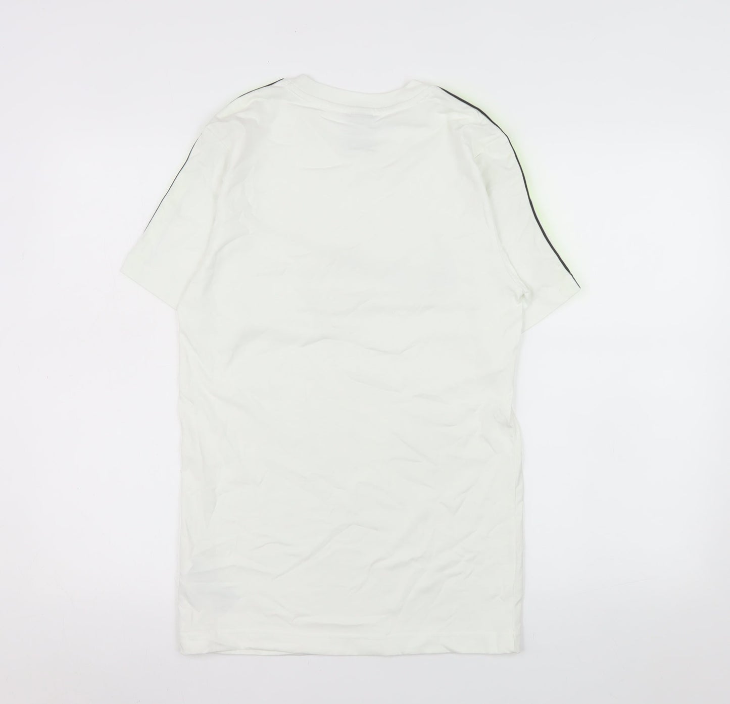 Nike Men's White XS Graphic Swoosh Short Sleeve Cotton T-Shirt