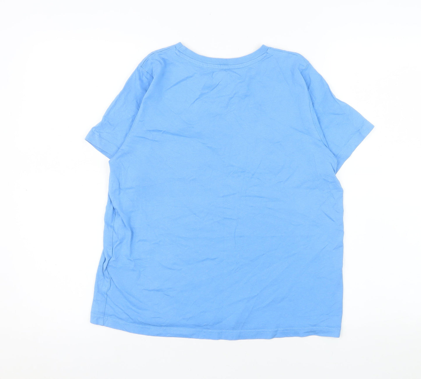 Ellesse Girls Blue Logo Graphic Cotton Short Sleeve T-Shirt 13-14 Years