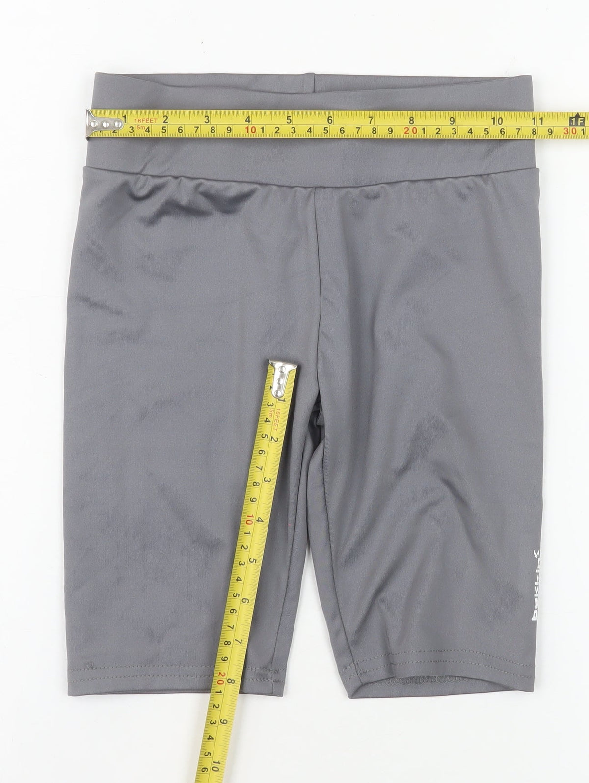 Bekkin Girls Grey 10 Years Biker Shorts Polyester Blend Stretch Activewear
