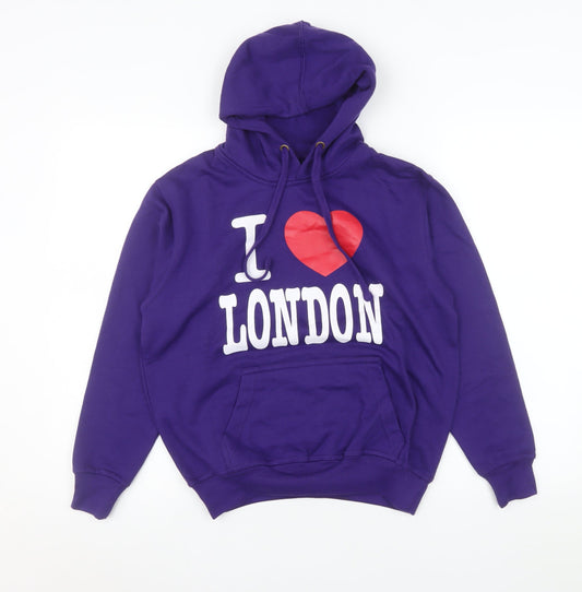 Great Britain Women's Purple I Love London Hoodie XS